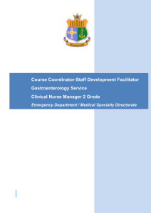 Course Coordinator-Staff Development Facilitator