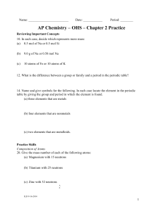 Chapter 2A Practice 2014