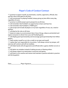 CYFL Code of Conduct