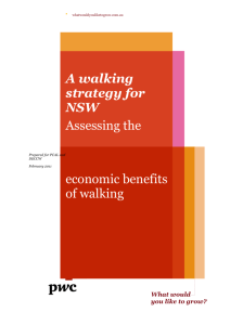 A Walking Strategy for NSW - Assessing the Benefits of Walking
