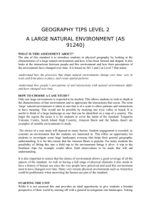 a large natural environment - Secondary Social Science Wikispace