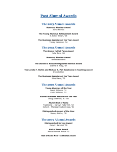 The 2012 Alumni Awards