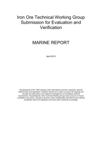 Marine Report (download) - Iron Ore Technical Working Group