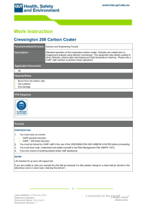 Cressington 208 Carbon Coater