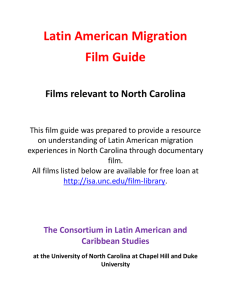 Latin American Migration Film Guide - Institute for the Study of the