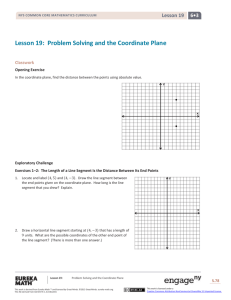 Lesson 19: Problem Solving and the Coordinate Plane