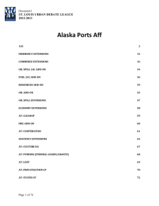 Alaska Ports Aff - Saint Louis Urban Debate League