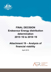 Final decision Endeavour Energy distribution determination