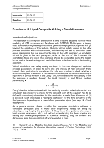 Liquid Composite Molding – Simulation cases