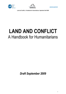 Land and Conflict- A Handbook for Humanitarians