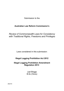 J Briggs - Australian Law Reform Commission