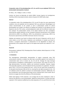 Comparative study of the photodeposition of Pt, Au and Pd on pre