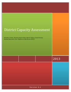 District Capacity Assessment