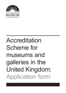 Accreditation Application form - South Western Federation of