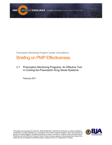 Briefing on PMP Effectiveness