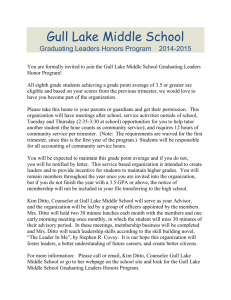 Invitation to the Program - Gull Lake Community Schools