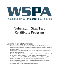 TST Resource Guide - Washington State Pharmacy Association
