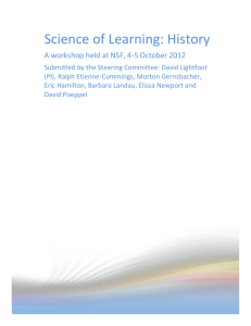 Science of Learning: History