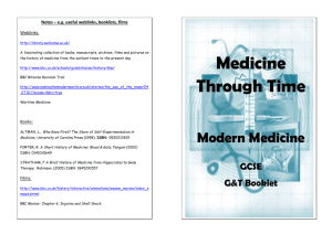 Medicine Through Time later years