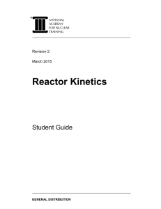 Reactor Kinetics - Nuclear Community