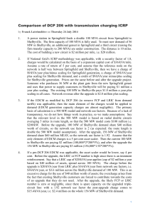 Comparison of DCP 206 with transmission charging ICRP