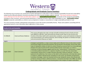 Undergraduate and Graduate Course Inventory