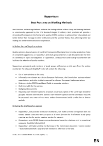 2015-02-18-Best Practices on Working Methods for Gr I Rapporteurs