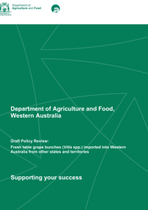 Pest risk assessment - Department of Agriculture and Food