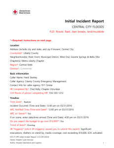 Initial Incident Report