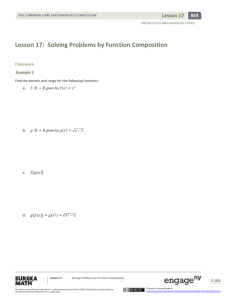 Lesson 17: Solving Problems by Function Composition