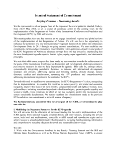 IPCI 2012 - Istanbul Statement of Commitment