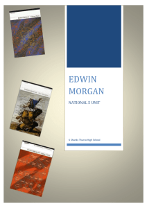 Edwin Morgan National 5