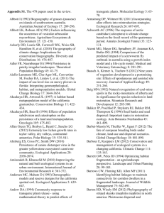 Appendix S1. The 478 papers used in the review. Abbott I (1992