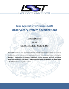 Observatory System Specifications