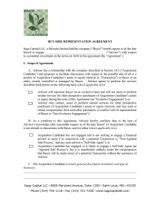 Buy-Side Representation Agreement