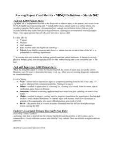 Nursing Report Card Metrics - NDNQI Definitions – March 2012 Fall