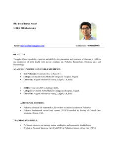 DR. Yusuf Imran Ansari MBBS, MD (Pediatrics) Email
