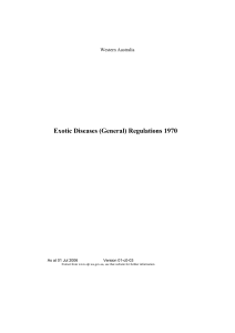 Exotic Diseases (General) Regulations 1970 - 01-c0-03