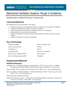 Mechanical Ventilation Rough In Guidelines