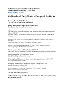 Medieval and Early Modern Europe @ the Berks
