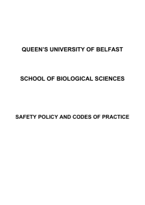 School of Biological Sciences Safety Manual