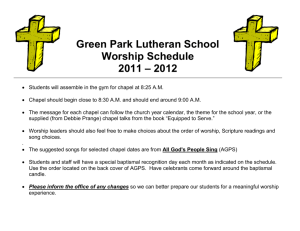 February 2012 - Green Park Lutheran School