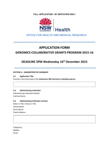 2015/16 Genomics Full Application (invitation only)