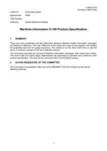 Maritime Information S-100 Product Specification