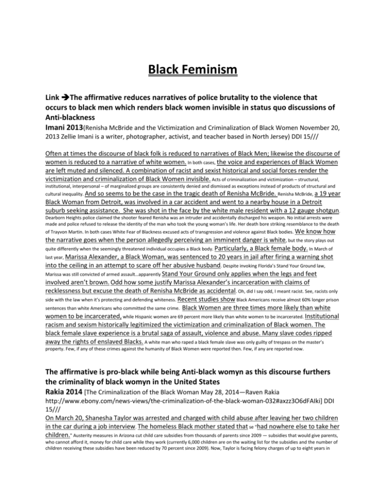 essay on black feminism