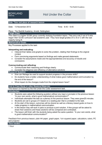 Redhill Hot Under the Collar BOWLAND Lesson Plan v2