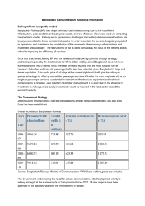 Bangladesh Railway Network Additional Information