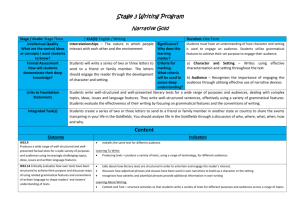 Narrative Stage 3 Writing Program