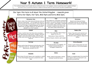 Year 5 Autumn 1 Term Homework! - Accrington St Mary Magdalen`s