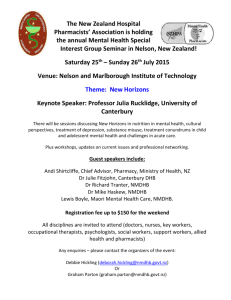 The New Zealand Hospital Pharmacists* Association is